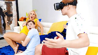 VR-briller forsterker opplevelsen når Anthony borer sin skallete kjæreste i et forhastet møte.